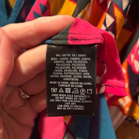 Anthropologie Maeve Geo Printed Tunic Dress or Cover Up Size 2 - Picture 5 of 6